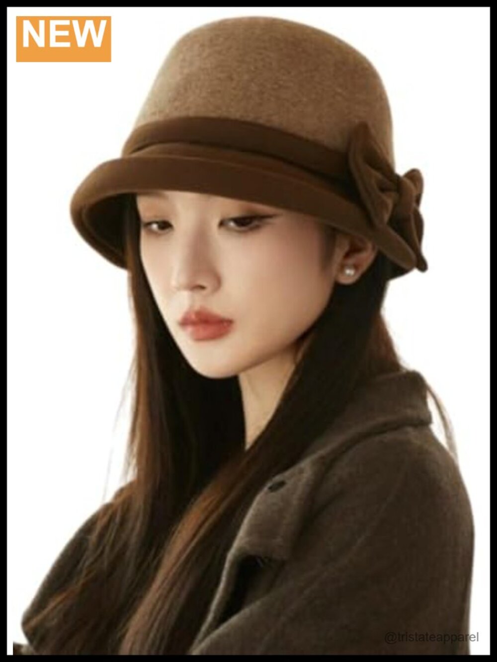 Soft Wool Felt Fedora Hat for Women - Classic Fall Winter Short Brim Cap